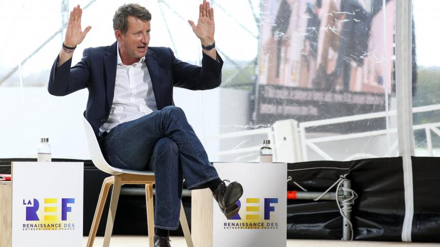 Yannick Jadot, en août dernier, à la Rencontre annuelle des entrepreneurs de France: depuis son succès aux élections européennes de 2019, l’ancien patron de Greenpeace se rêve un grand destin.