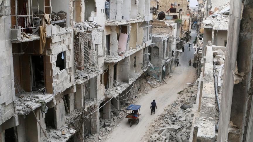 En mai 2016, la ville syrienne d’Alep offrait un visage ravagé par les bombardements.