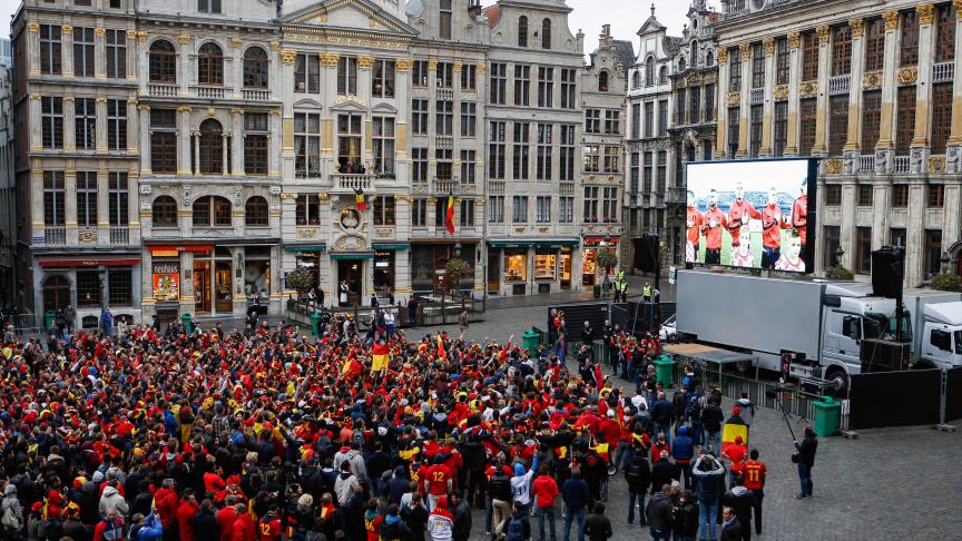 A Bruxelles, les communes attendent des consignes claires du fédéral sur ce qu’il sera permis de faire pour que le foot reste une fête. Mais on ne devrait pas voir d’écran géant.