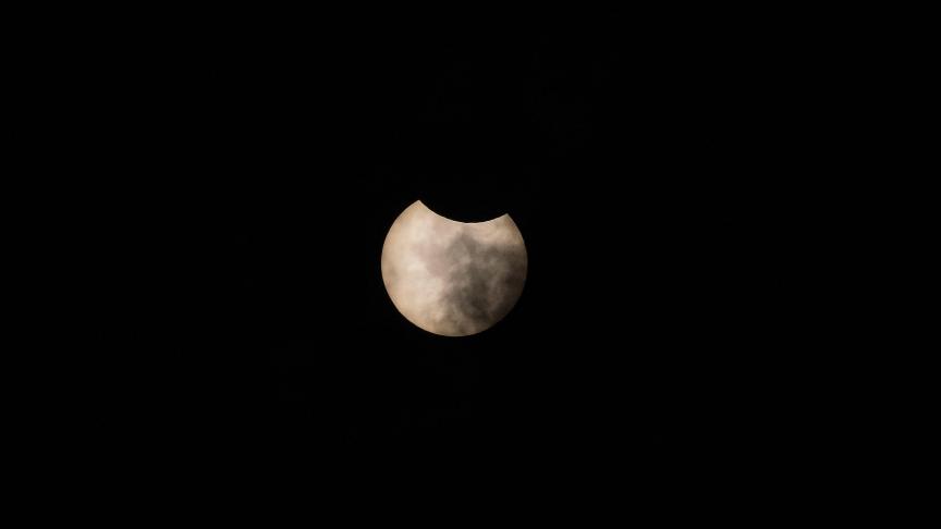 L’éclipse annulaire captée depuis Grünberg, dans le Länder de la Hesse en Allemagne.