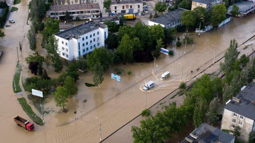 Inondations en Crimée.