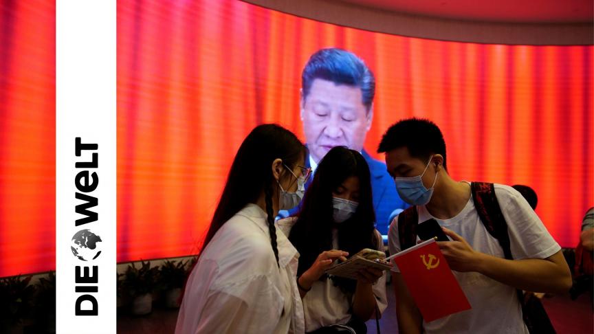 Xi Jinping lors d’un événement marquant le 100ème anniversaire de la fondation du Parti communiste chinois.