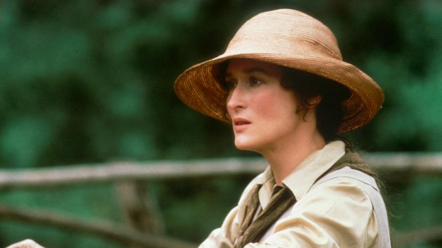 Meryl Streep dans le film adapté du roman de Karen Blixen.
