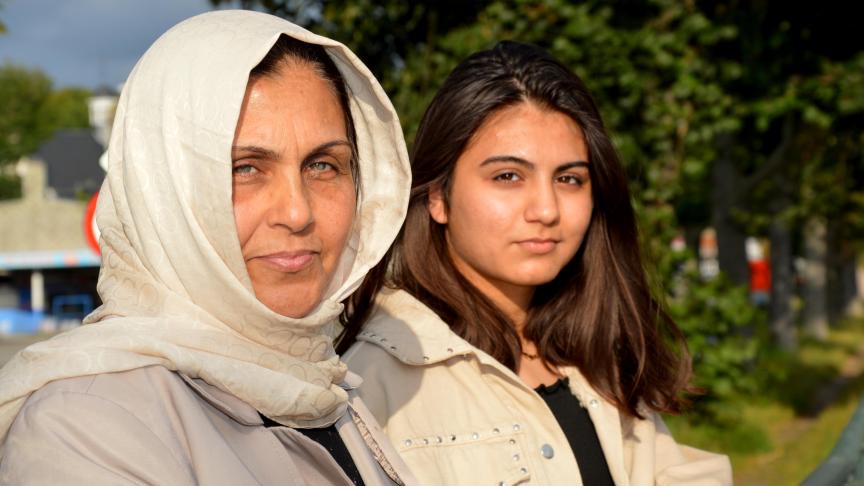Layla et sa fille connaissent la route de l’exil forcé. Elles ont quitté l’Afghanistan en 2015.