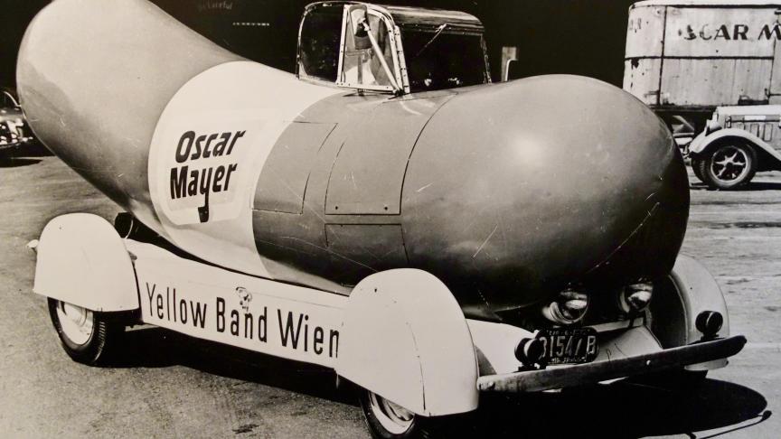 La première Wienermobile, 1936.