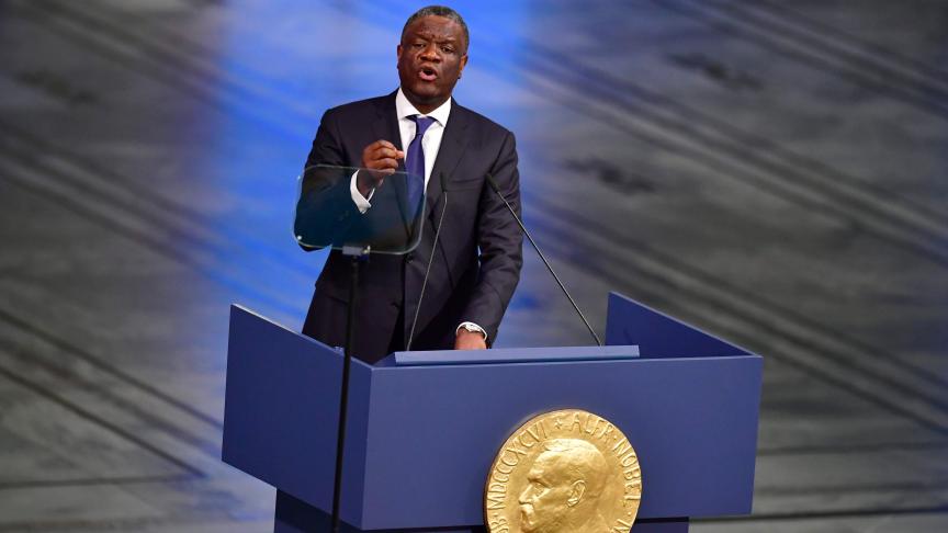 C’est le discours du Dr Mukwege à Oslo en 2018, lors de la remise du prix Nobel de la paix, qui sert de fil conducteur au film de Thierry Michel.