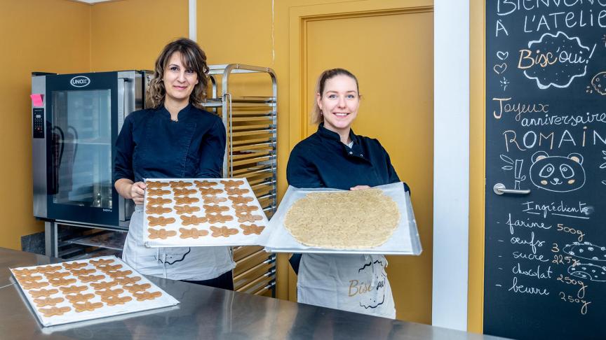 Cynthia et Fanny ont lancé Bisc’oui!, un atelier de création de biscuits artisanaux sucrés et salés.