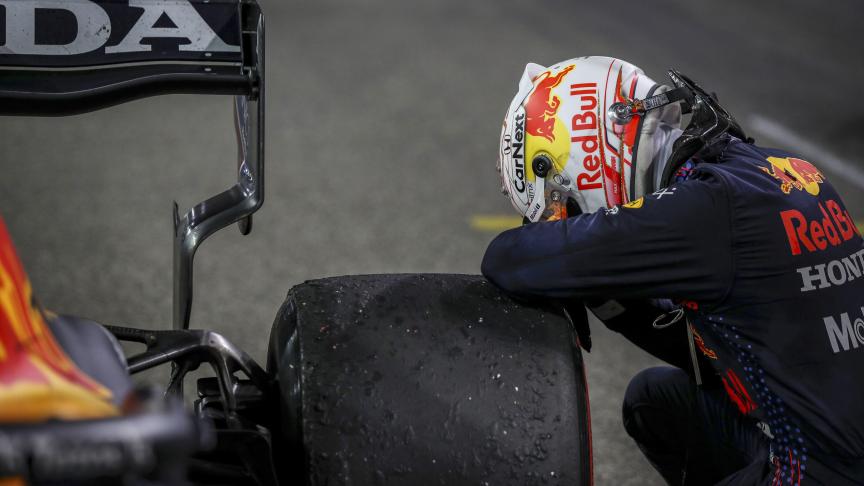 Max Verstappen courait pour le Grand Prix de Formule 1 à Abu Dhabi, aux Émirats arabe unis.