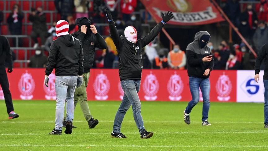 Les incidents lors de la réception du SC Charleroi début décembre 2021.