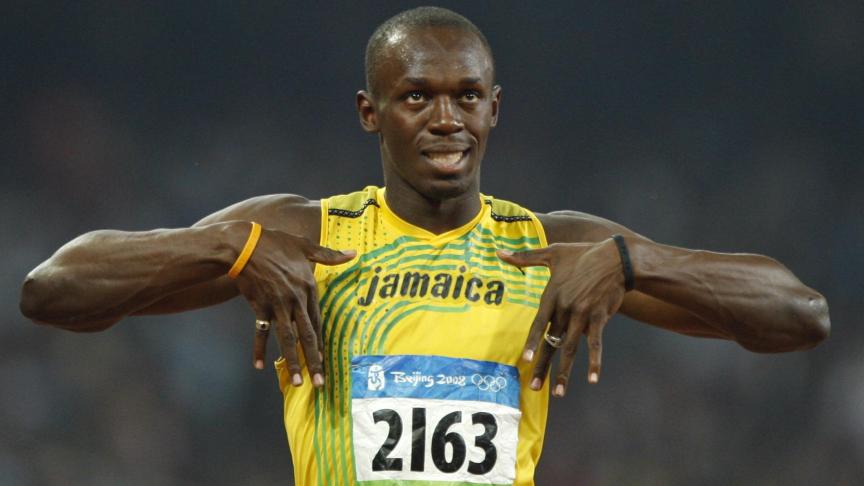 Usain Bolt a remporté deux titres olympiques aux Jeux de Pékin en 2008.