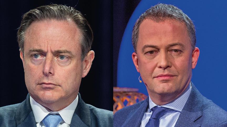 Bart De Wever, président de la N-VA et Egbert Lachaert, président de l’Open VLD ne se parlent plus.