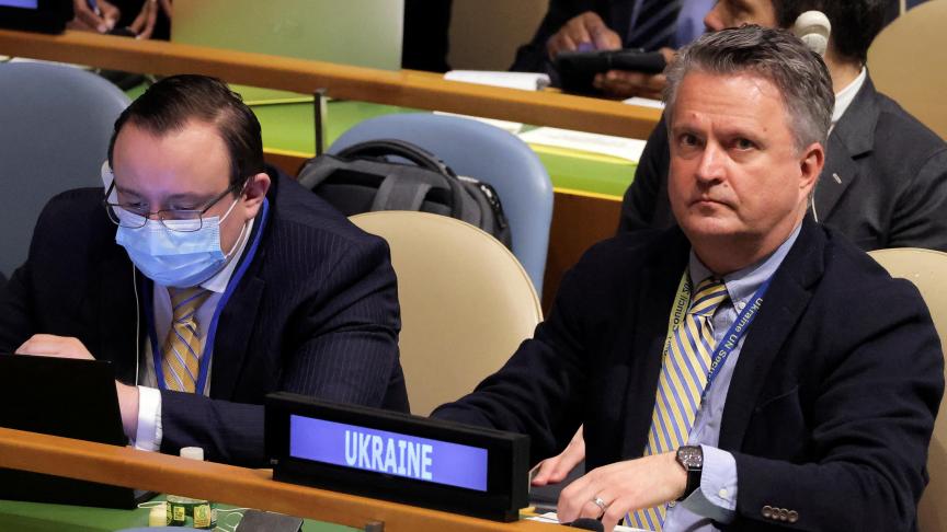 Sergiy Kyslytsya, le représentant permanent de l’Ukraine à l’ONU.