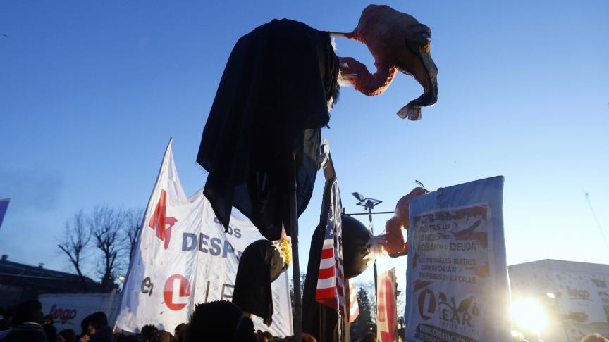 En 2014, les Argentins s’étaient mobilisés pour protester contre les «Fonds vautours» qu’ils considéraient comme responsables de leurs défauts de payements.