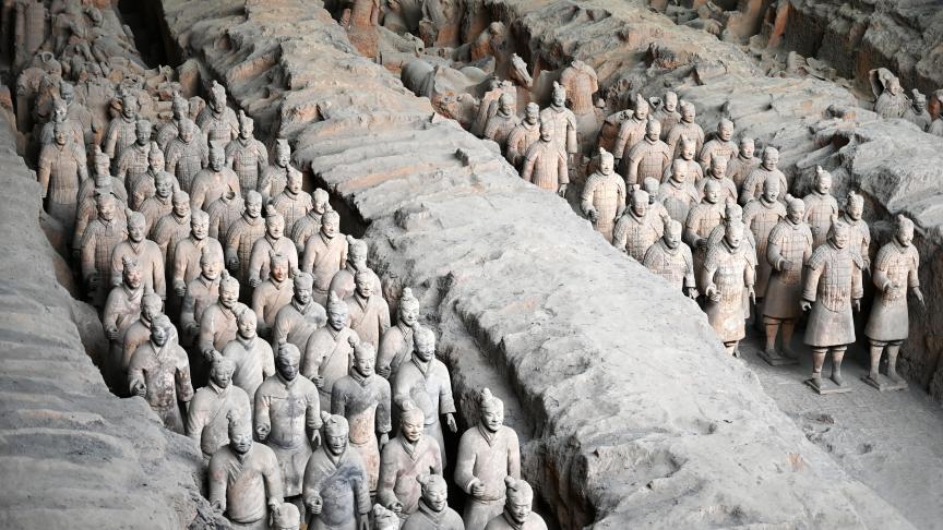 L’armée de terre cuite, le surnom donné à ces milliers de statues découvertes en Chine en 1974.