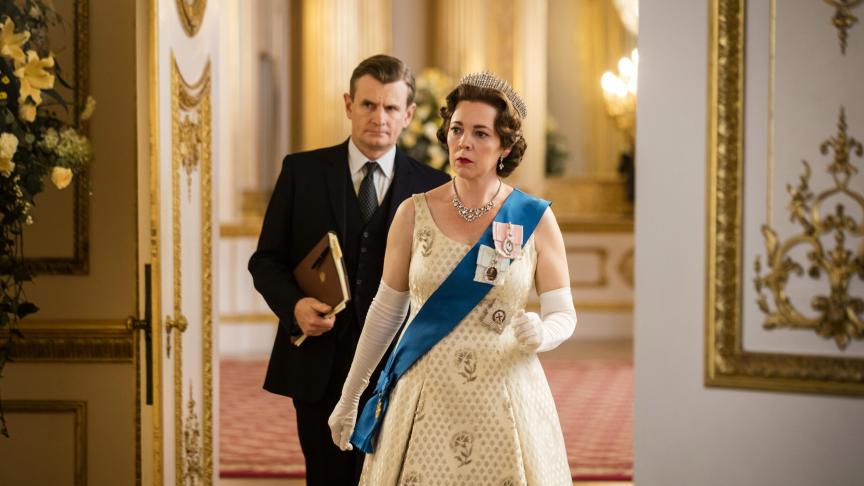 Olivia Colman dans le rôle de la reine Elizabeth (saison 3).