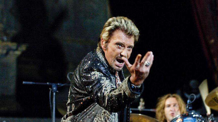 Johnny en concert à Forest National, le 24 octobre 2006. La symbiose était totale avec le public belge.