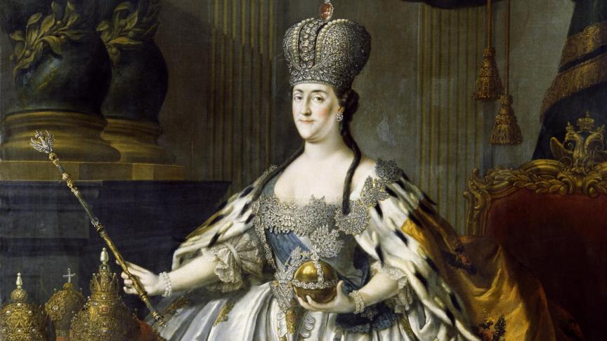 Par un coup d’État, Catherine a réussi à renverser son mari qui divisait l’opinion, pour prendre le pouvoir et devenir impératrice de Russie.