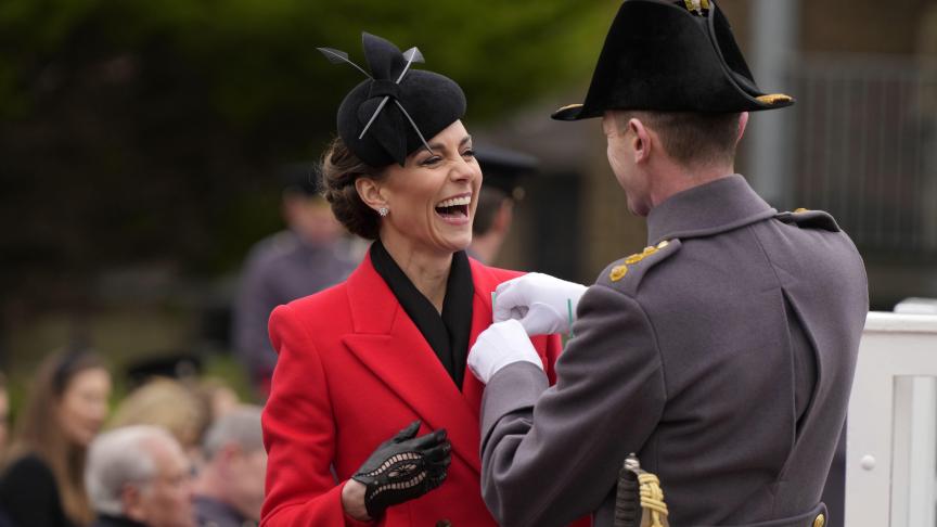 Kate, princesse de Galles, lors du défilé annuel de la St-David