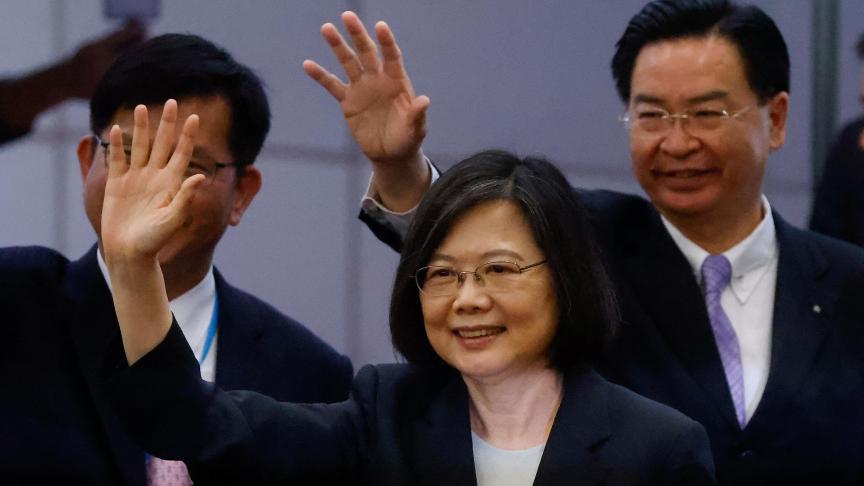 La présidente de Taïwan a entamé un périple qui doit la mener aux Etats-Unis et dans plusieurs pays d’Amérique latine.