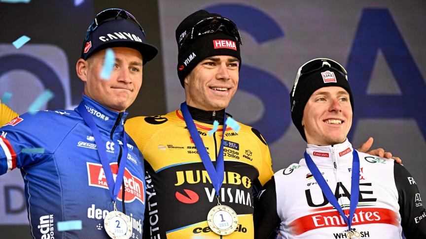 Mathieu Vander Poel, Wout Van Aert et Tadej Pogacar les grands favoris du Ronde
