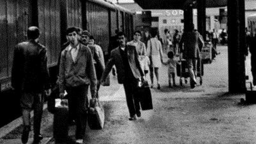 Des migrants marocains à leur arrivée en Belgique en 1963/64.