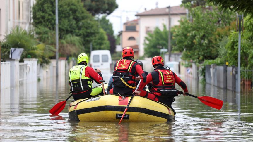 Inondations en Émilie-Romagne.