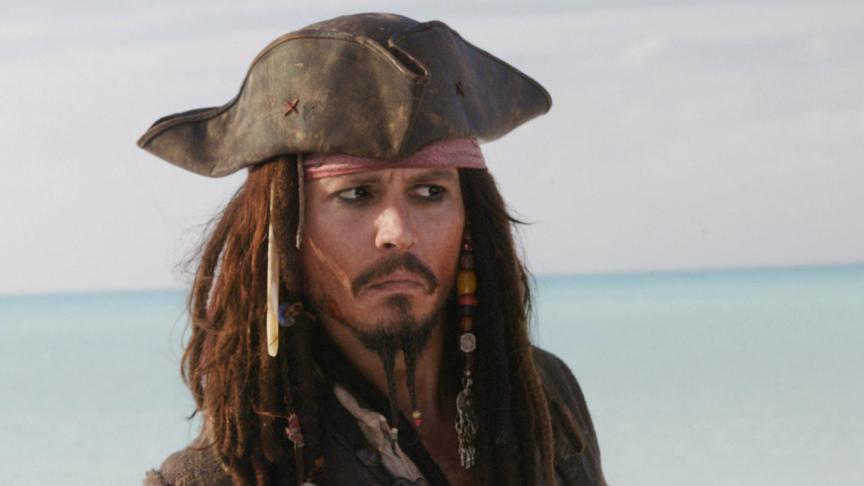Johnny Depp dans le troisième opus de «Pirates des Caraïbes» (2007) - Belga Image