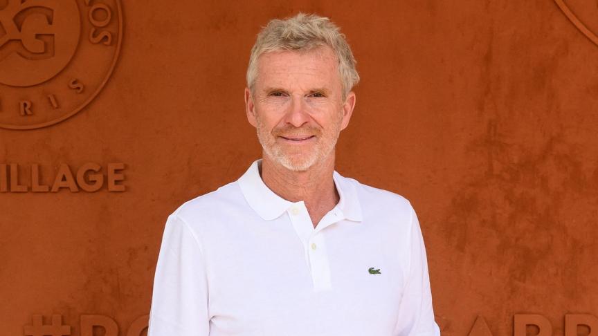 Denis Brogniart à Roland Garros le 6 juin 2023 - Belga Image