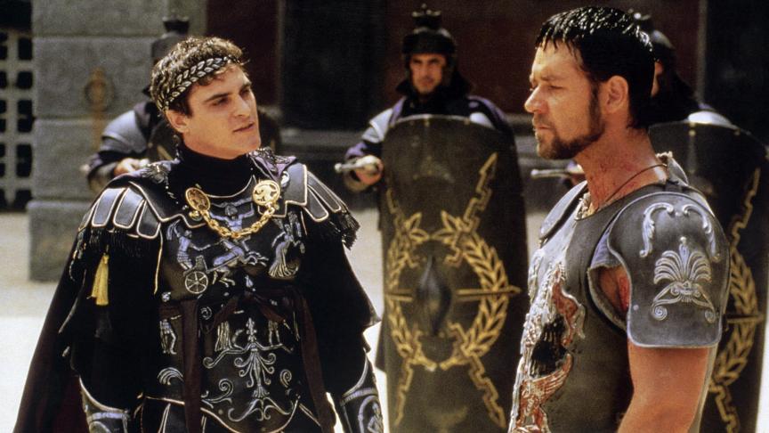 Joaquin Phoenix et Russell Crowe dans «Gladiator» (Ridley Scott), 2000 - Belga Image