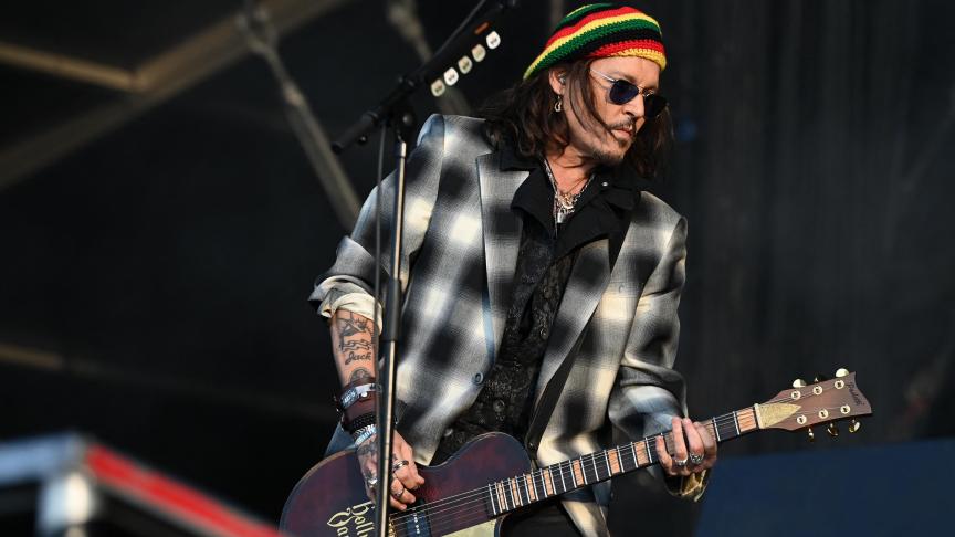 Johnny Depp et son groupe sont montés sur la scène du Hellfestce jeudi 15 juin.