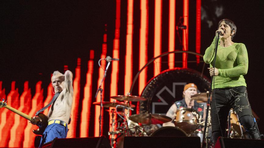 Les Red Hot Chili Peppers à Rock Werchter, le 30 juin 2023 - Belga Image