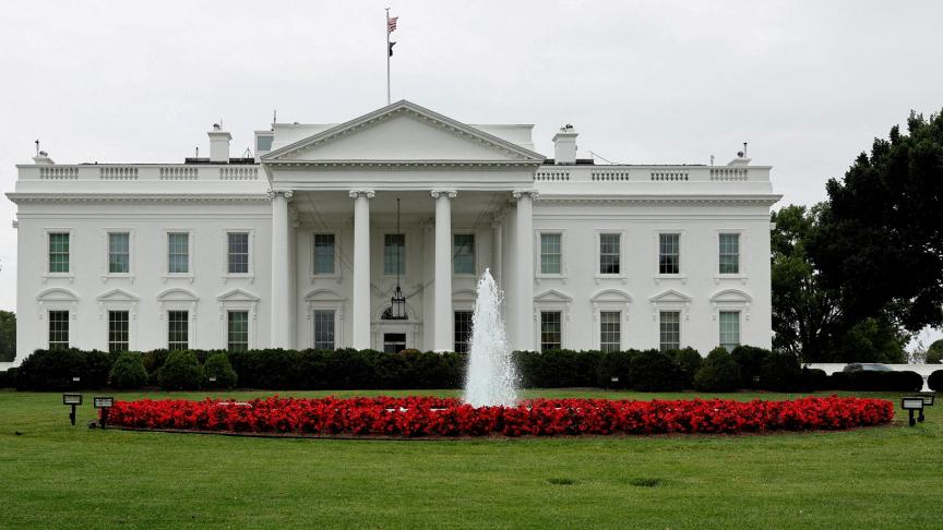 Vue générale de la Maison Blanche à Washington, États-Unis, le 12 juin 2023.