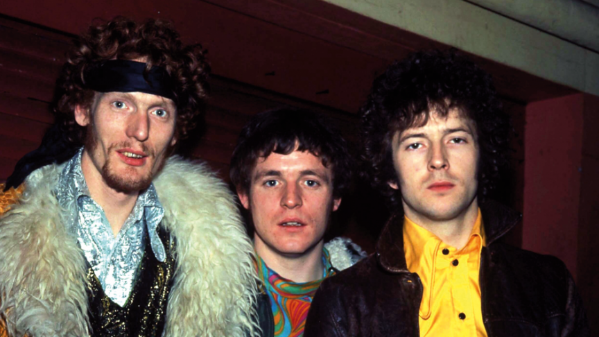 Le groupe Cream: Ginger Baker, Jack Bruce et Eric Clapton.