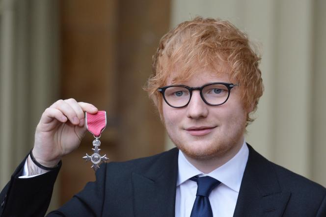 Ed Sheeran est devenu Membre de l’Ordre de l’Empire Britannique.