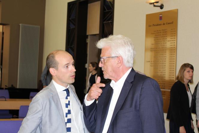 Me Delophem et Boutembourg, représentant Dimitri Fourny et Yves Evrard, sont d’accord sur un point
: il faut revoter.