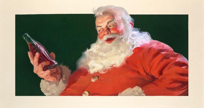 «
Santa Claus
» imaginé par Haddon Sundblom pour Coca-Cola.