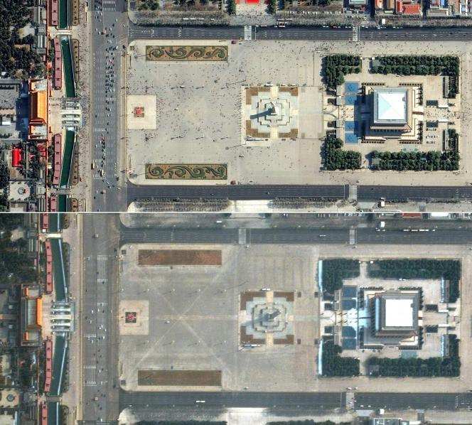 La place Tiananmen
: d’abord le 21 février 2019, ensuite le 11 février 2020.