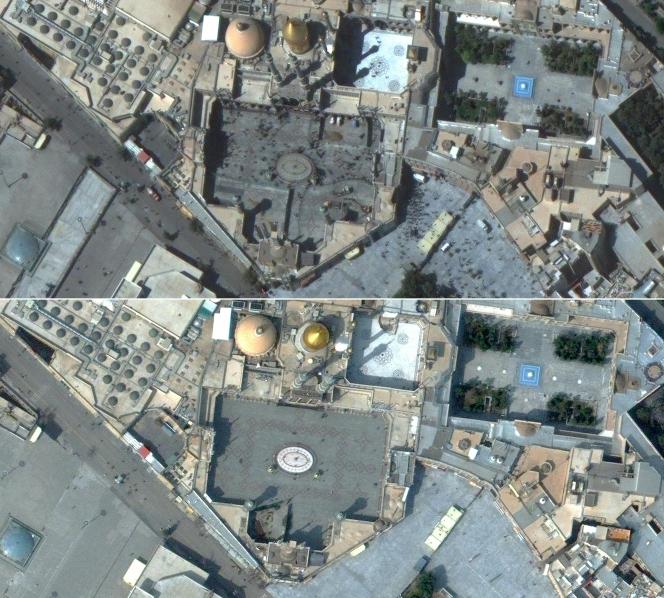 Le sanctuaire iranien Fatima Ma’sumeh à Qom
: d’abord le 25 septembre 2019, ensuite le 1er mars 2020.