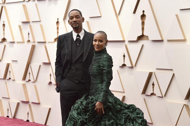 Will Smith et Jada Pinkett Smith aux Oscars.