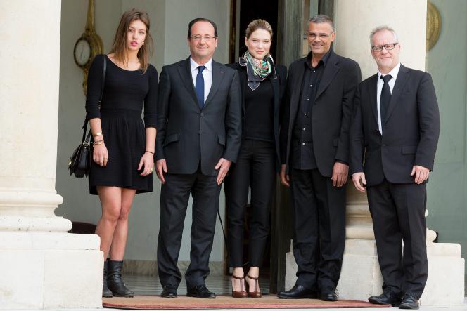 Adèle Exarchopoulos était l’une des invitées de François Hollande.