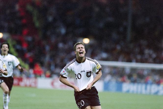 Oliver Bierhoff en finale de l’Euro 1996
