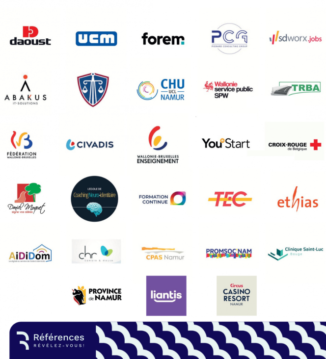 Liste des entreprises participantes au Talentum Namur 2024